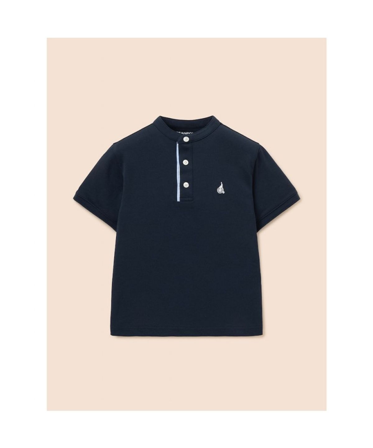 빈폴 키즈(BEANPOLE KIDS) 헨리넥 피케 반소매 티셔츠  네이비 (BI6342U03R)