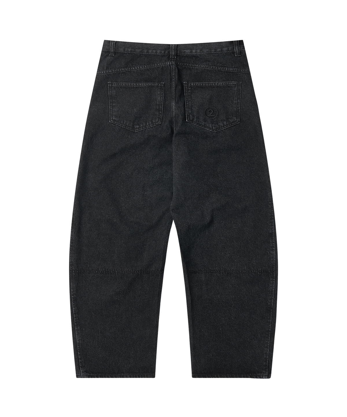 애쓰(AETH) [데일리룸 x AETH] Loose Curved Jean_Washed Black