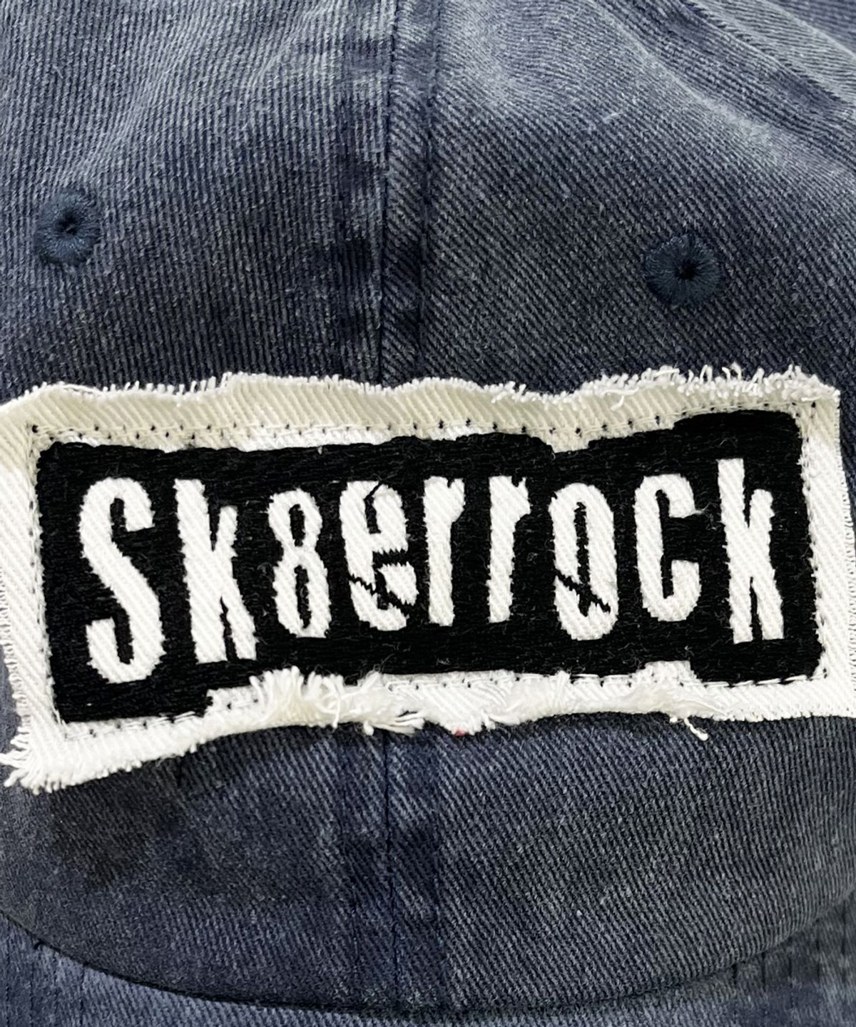 스케이터락(SK8ER ROCK) Patchwork PigmentWashing Ball Cap ((navy))