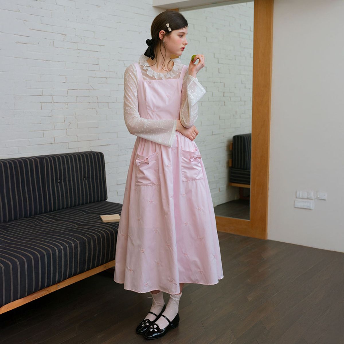 쎄무아듀(CEST MOIDEW) Cest_Ribbon embroidery sleeveless dress