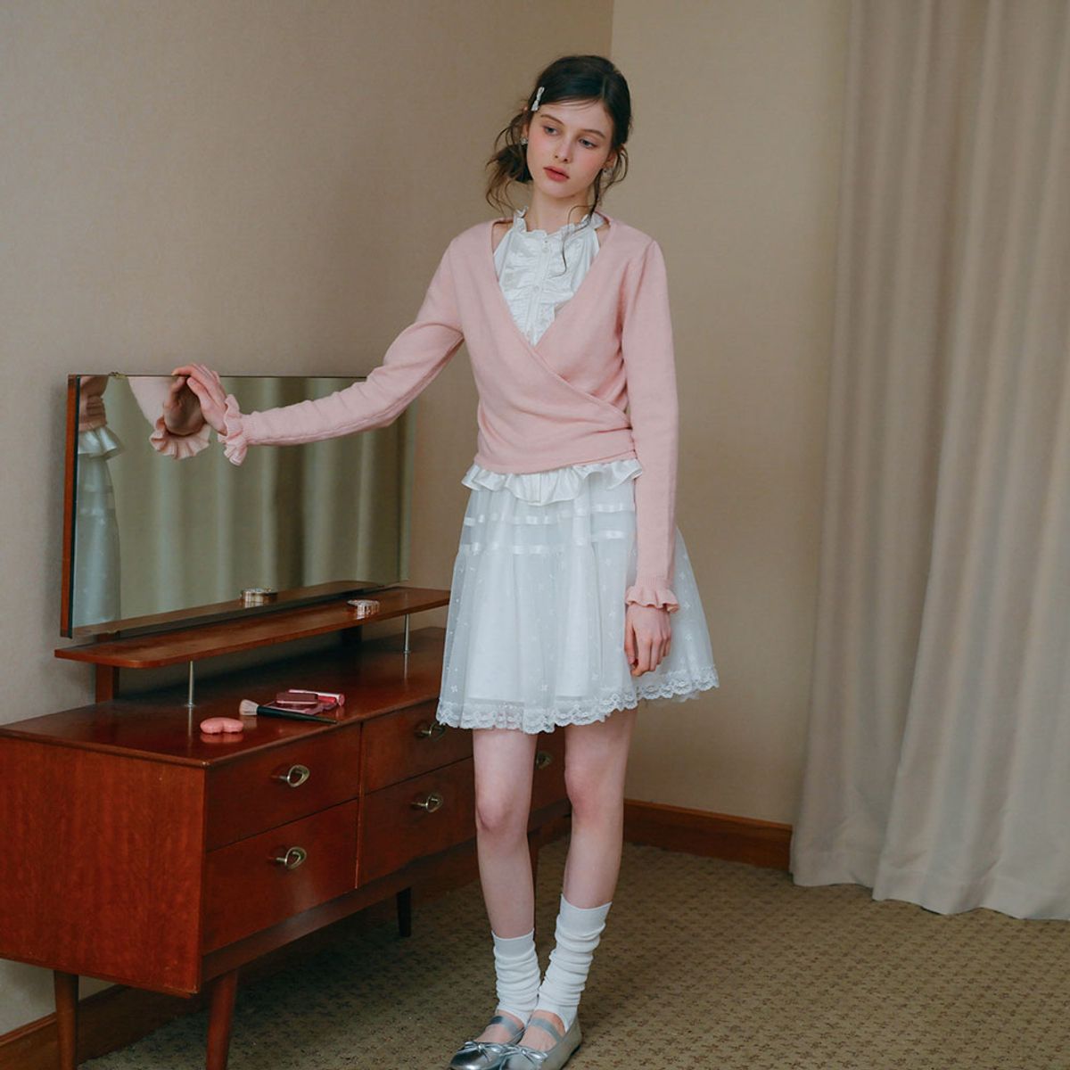 쎄무아듀(CEST MOIDEW) Cest_Cross-strapped knitted cardigan