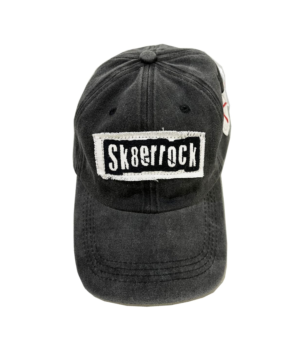 스케이터락(SK8ER ROCK) Patchwork PigmentWashing Ball Cap ((charcoal))