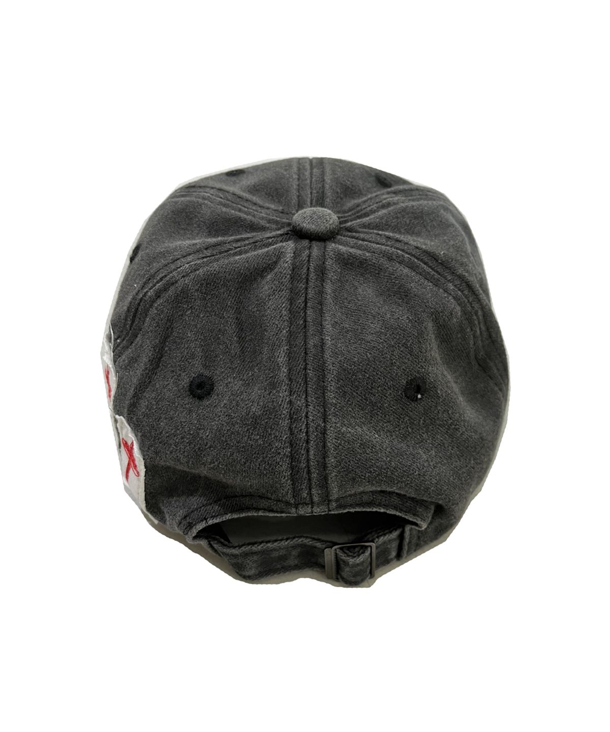 스케이터락(SK8ER ROCK) Patchwork PigmentWashing Ball Cap ((charcoal))