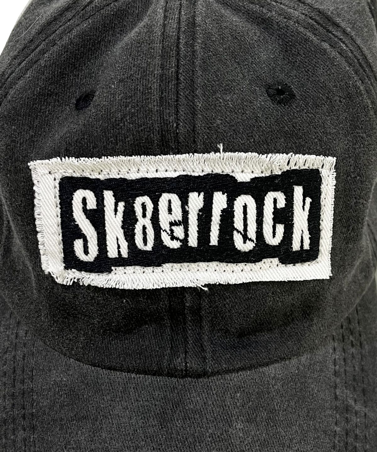스케이터락(SK8ER ROCK) Patchwork PigmentWashing Ball Cap ((charcoal))