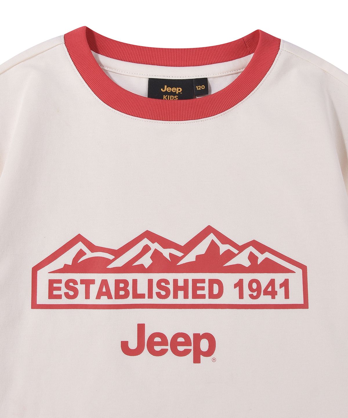 지프키즈(JEEPKIDS) M-Logo 그래픽 링거티 (KR5TSU186IV)