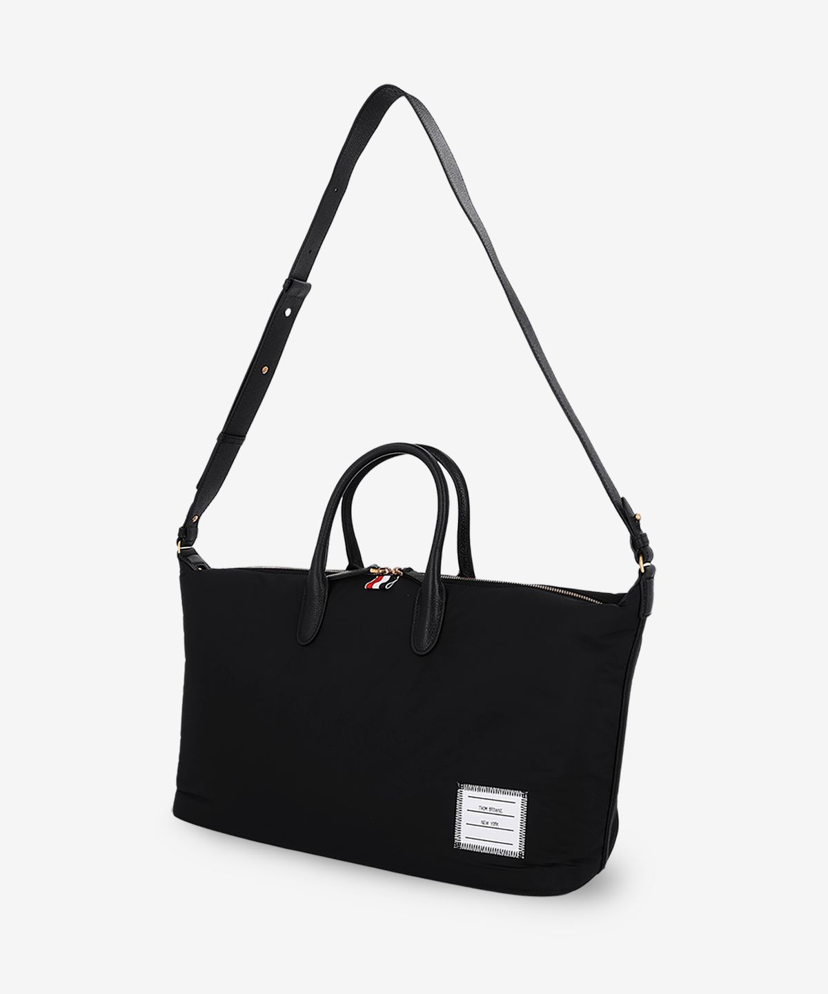 톰 브라운(THOM BROWNE) 미디움 폴리 트윌 더플백 - 블랙 / UAG216A07259001