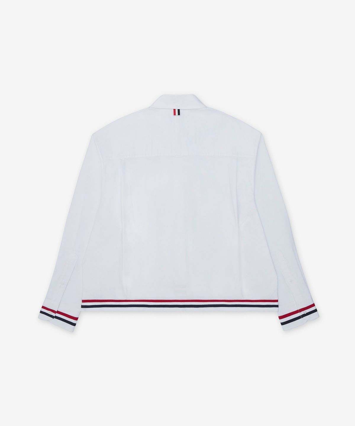 톰 브라운(THOM BROWNE) RWB 럭비 옥스포드 셔츠 - 화이트 / MWL434CF0313100