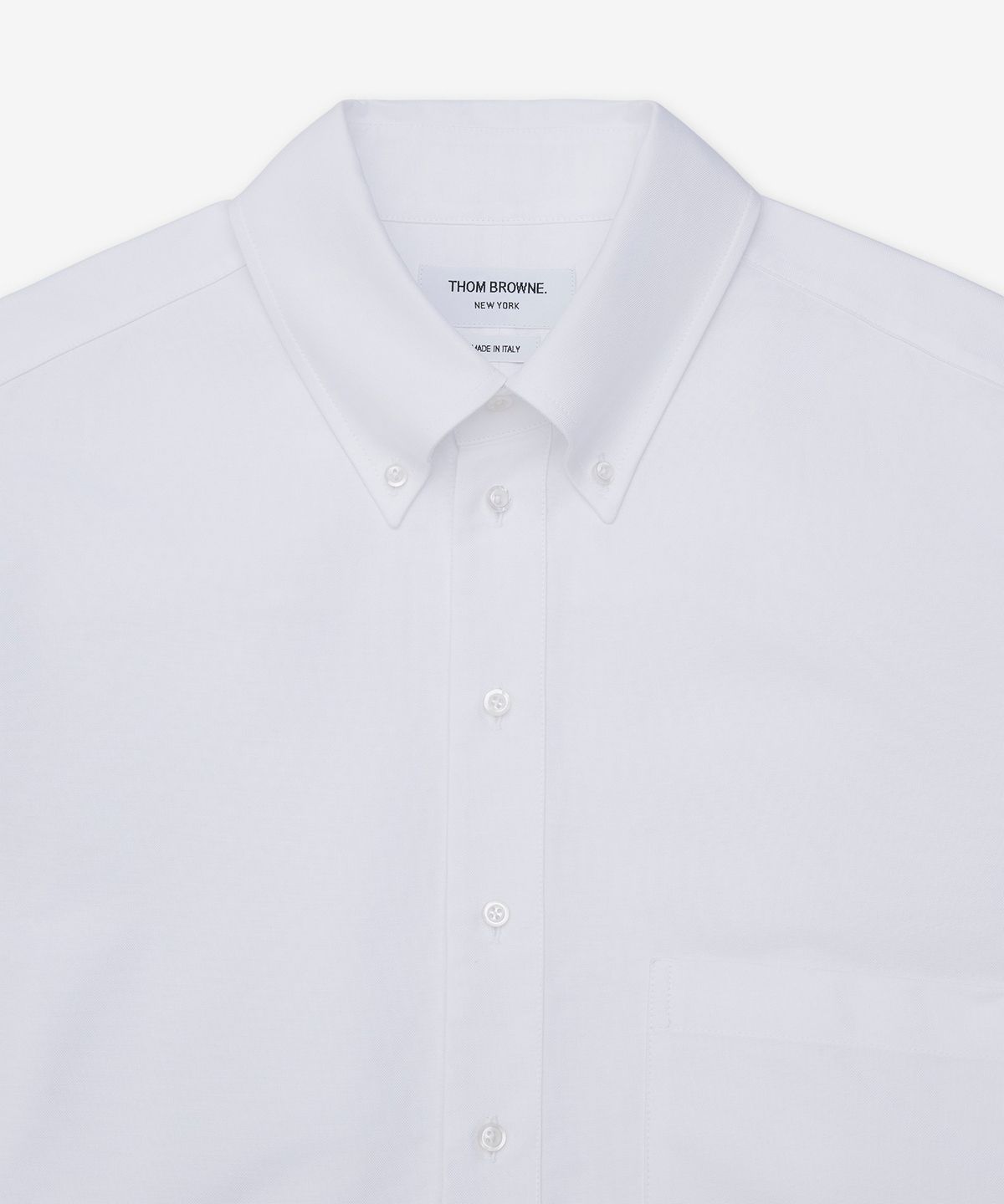 톰 브라운(THOM BROWNE) RWB 럭비 옥스포드 셔츠 - 화이트 / MWL434CF0313100