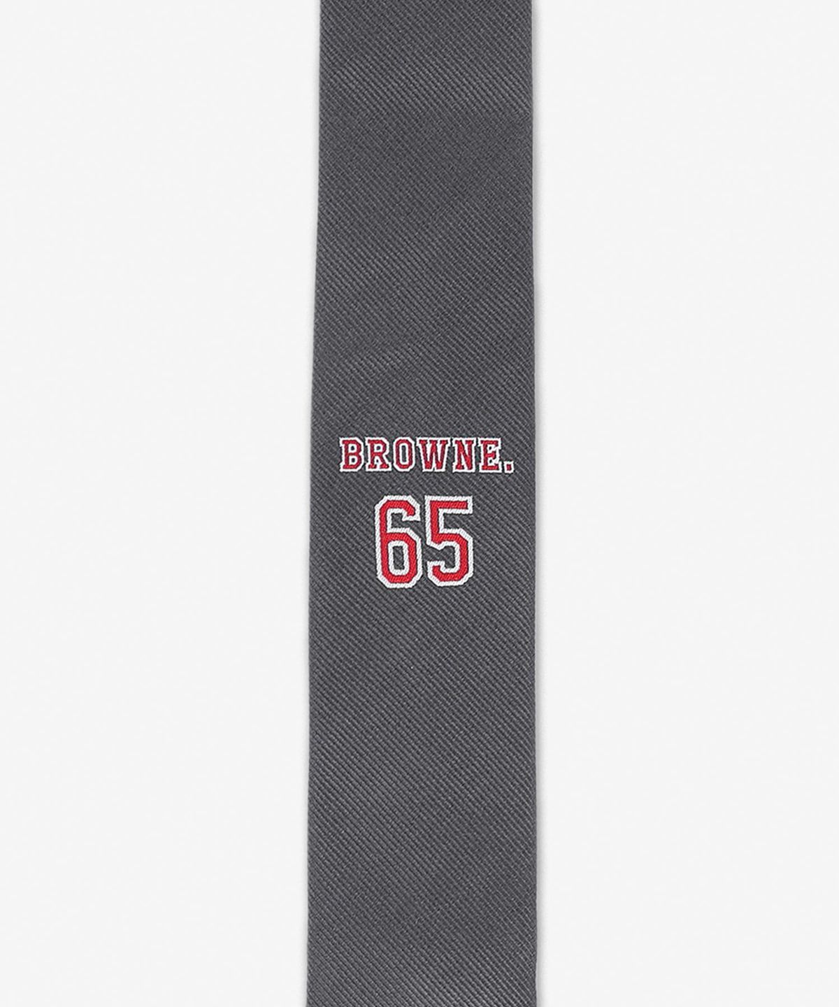 톰 브라운(THOM BROWNE) 실크 브라운 65 넥타이 - 다크 그레이 / MNL001AF1116025