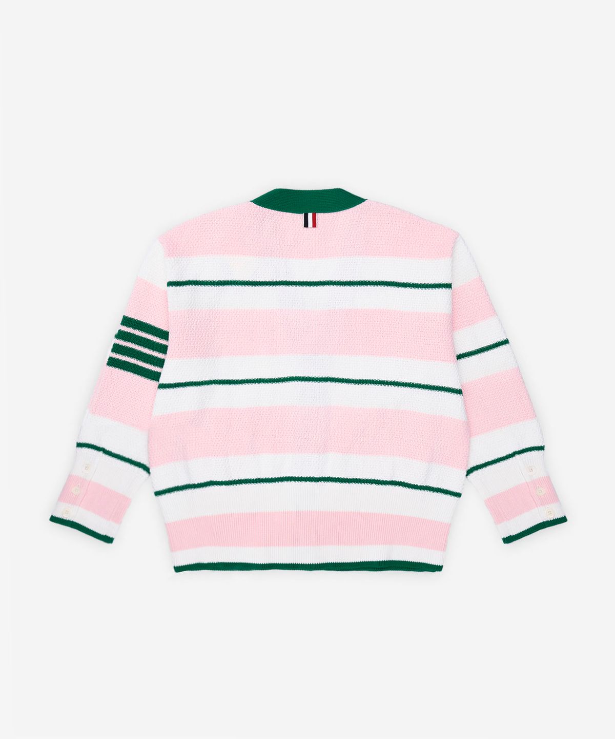 톰 브라운(THOM BROWNE) 시드 스티치 4-바 가디건 - 라이트 핑크 / MKC641AY3016642