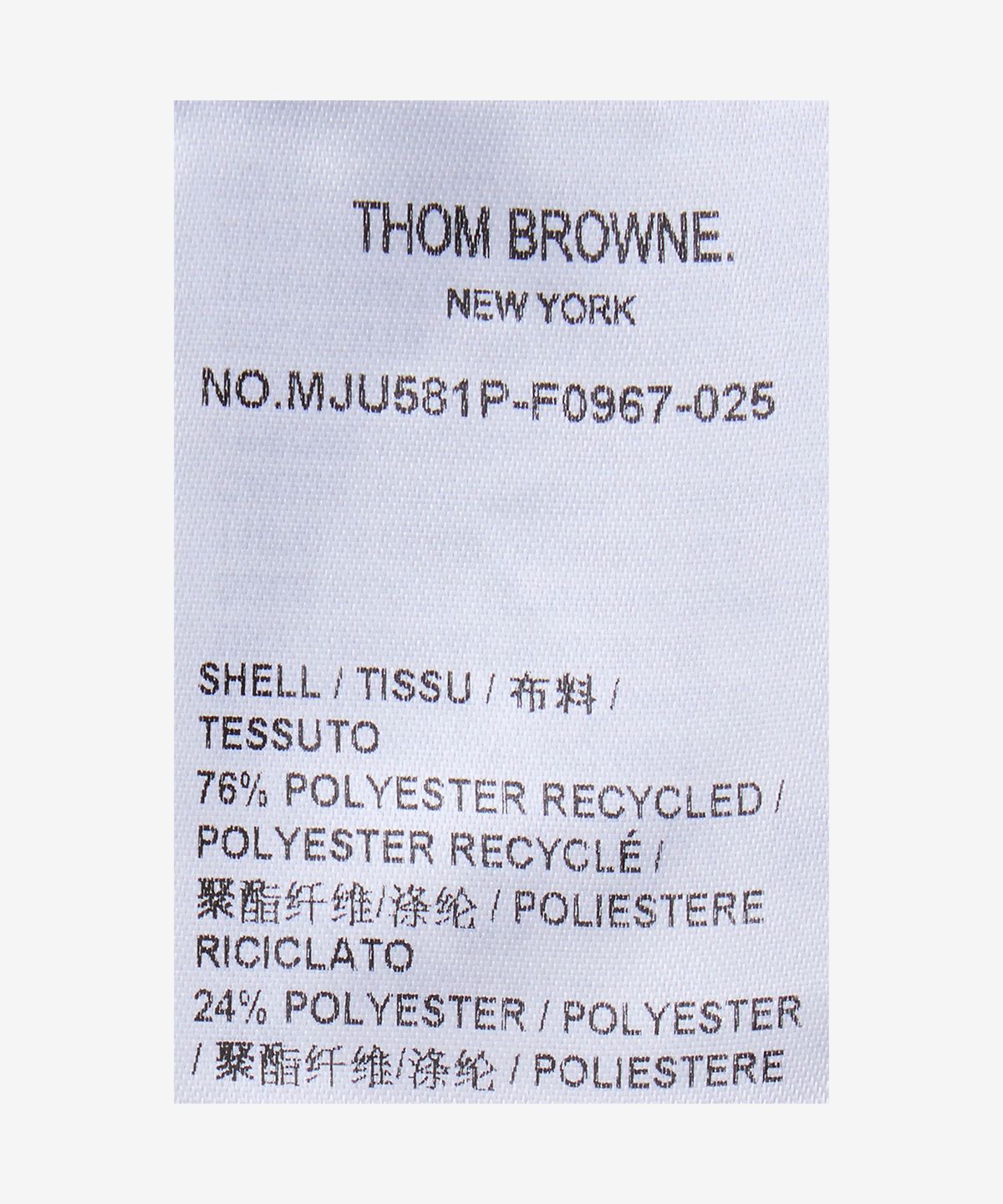 톰 브라운(THOM BROWNE) 라이트 메모리 테크 패커블 스포츠 코트 재킷 - 다크 그레이 / MJU581PF0967025