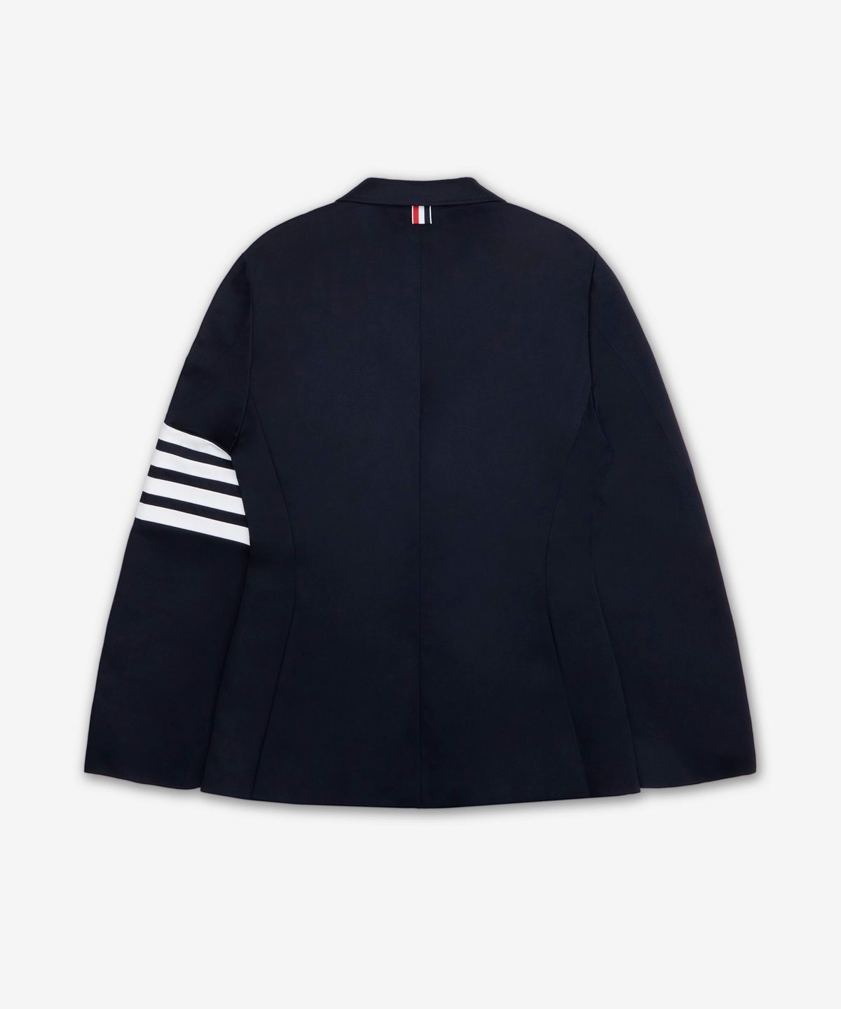 톰 브라운(THOM BROWNE) 코튼 트윌 4-바 언컨스트럭티드 클래식 스포츠 코트 재킷 - 네이비 / MJU490A03788415