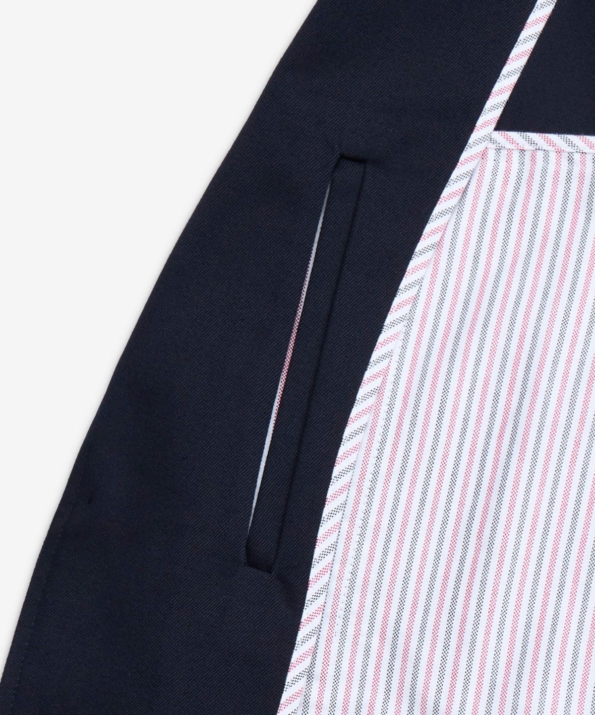 톰 브라운(THOM BROWNE) 코튼 트윌 4-바 언컨스트럭티드 클래식 스포츠 코트 재킷 - 네이비 / MJU490A03788415