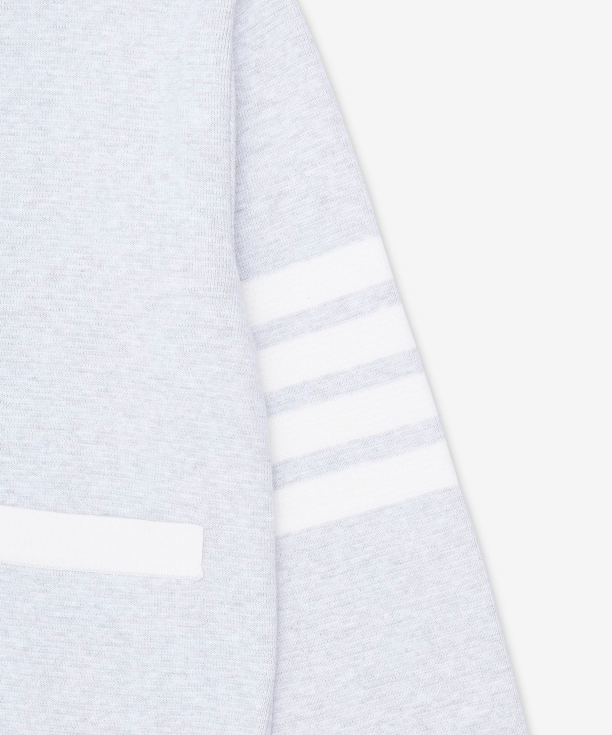톰 브라운(THOM BROWNE) 밀라노 스티치 코튼 4-바 가디건 - 페일 그레이 / FKC207B00219050