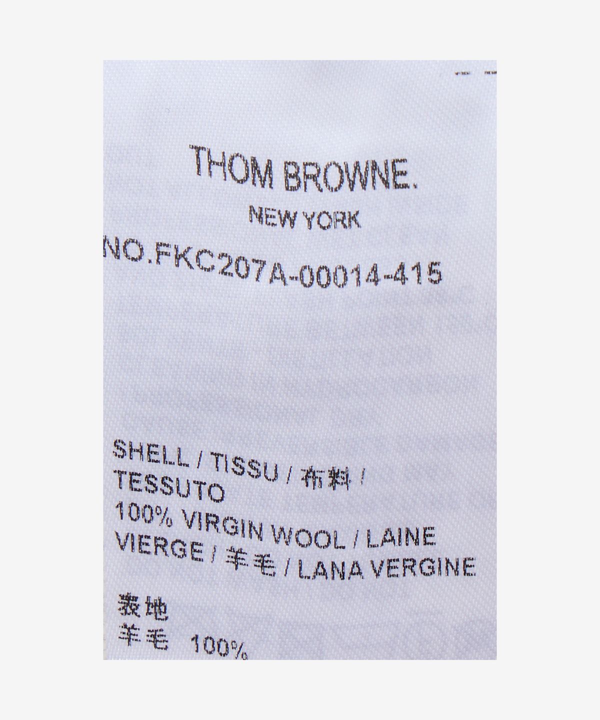 톰 브라운(THOM BROWNE) 울 4-바 브이넥 가디건 - 네이비 / FKC207A00014415