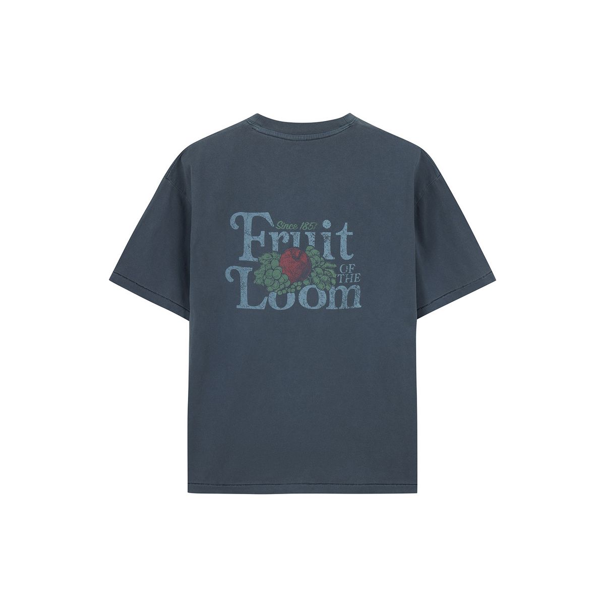 프룻오브더룸(FRUIT OF THE LOOM) 피그먼트 로고 그래픽 반팔티(NAVY)