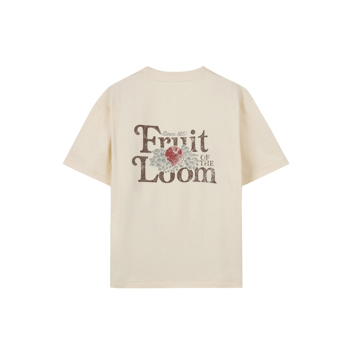 프룻오브더룸(FRUIT OF THE LOOM) 피그먼트 로고 그래픽 반팔티(IVORY LIGHT)