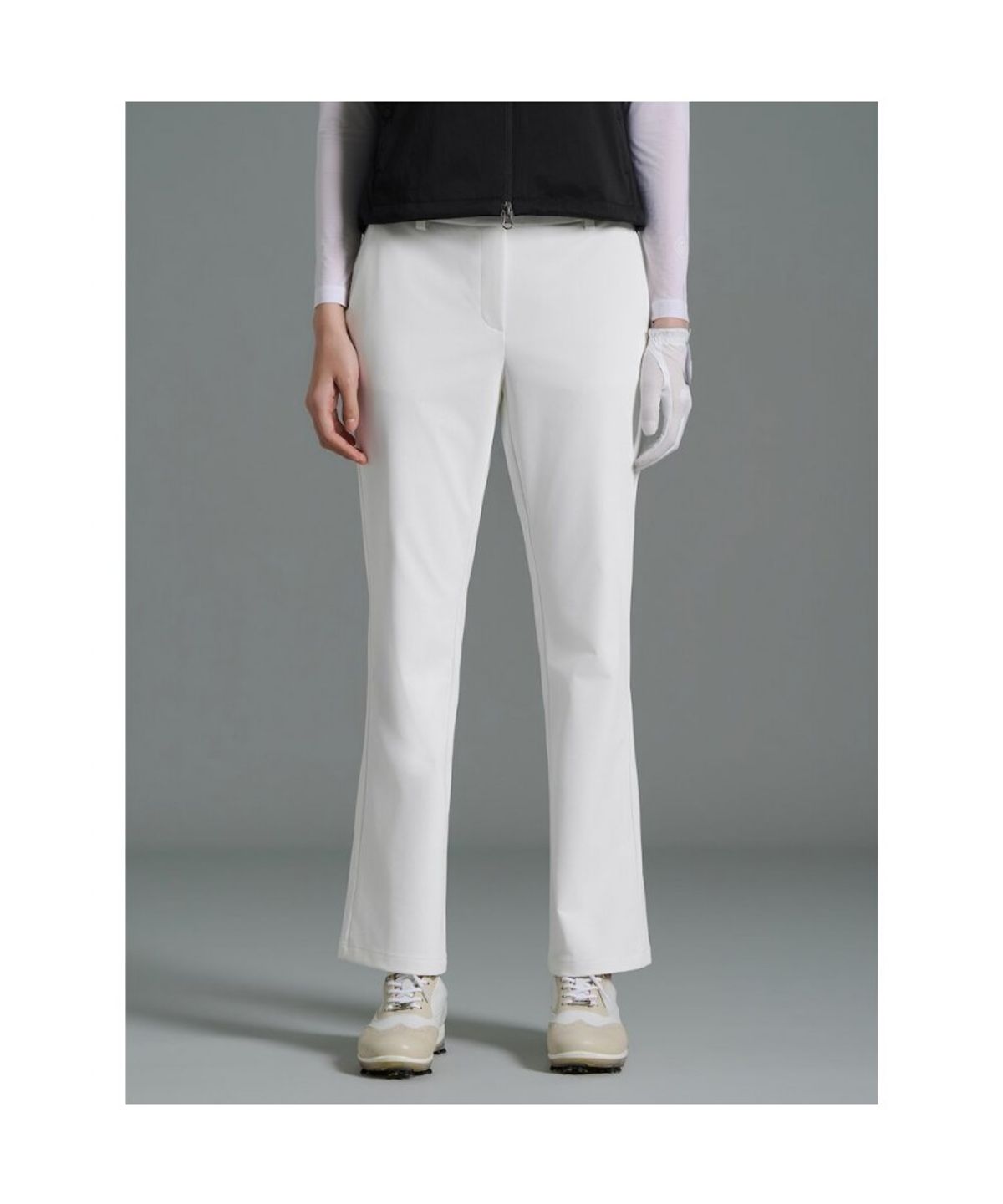 빈폴골프(BEANPOLE GOLF) [B_under] 여성 스윙라인 부츠컷 팬츠  화이트