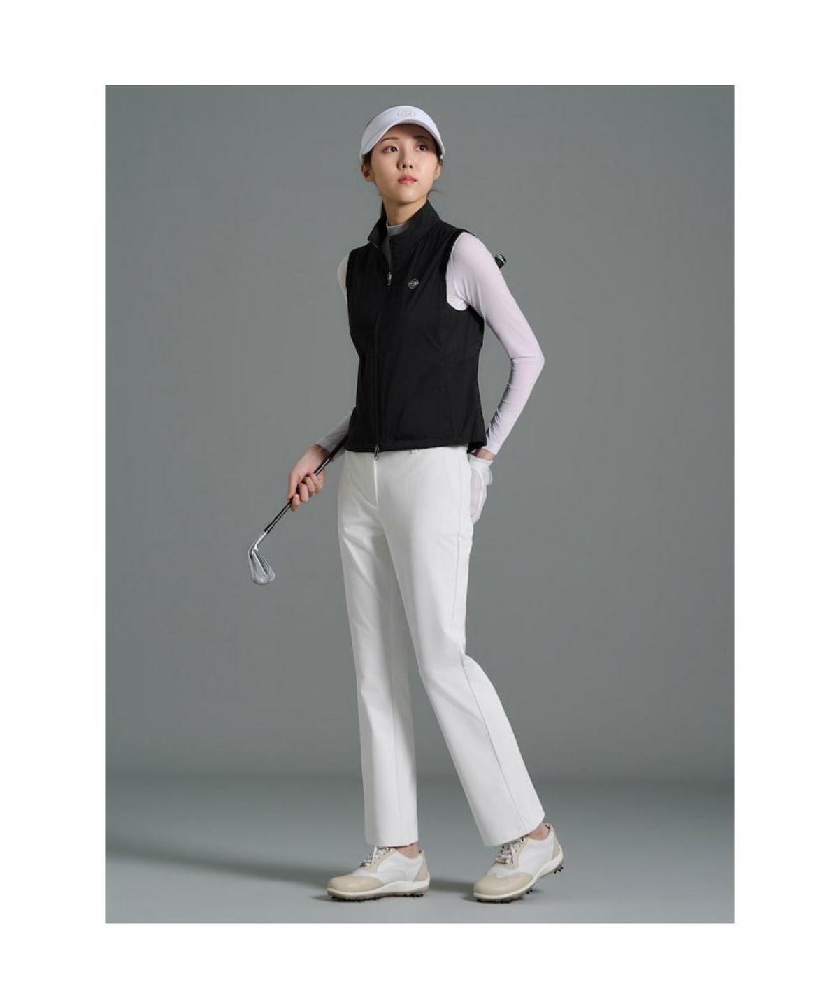 빈폴골프(BEANPOLE GOLF) [B_under] 여성 스윙라인 부츠컷 팬츠  화이트