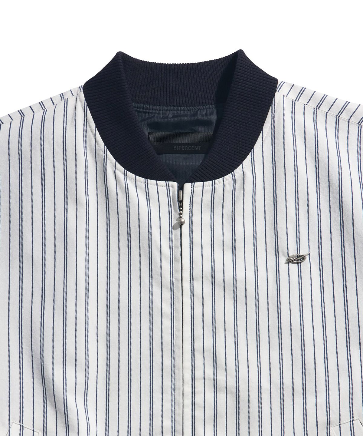 51퍼센트(51PERCENT) Stripe blouson - white