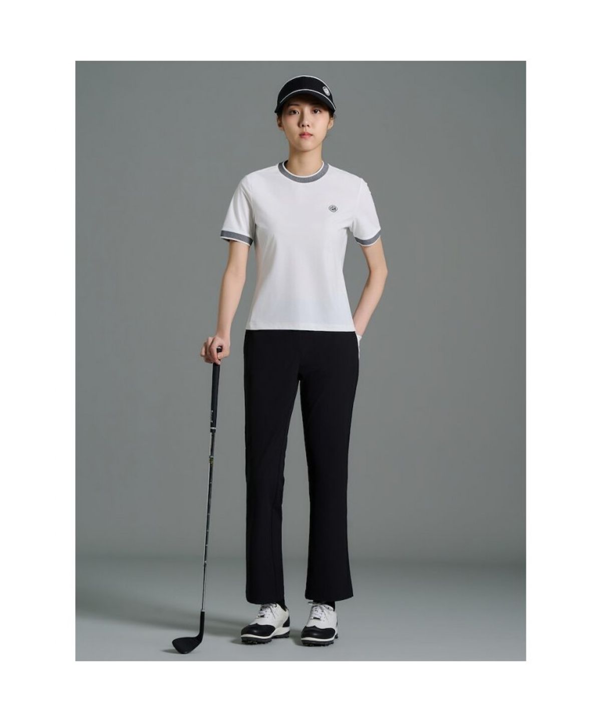 빈폴골프(BEANPOLE GOLF) [B_under] 여성 스윙라인 부츠컷 팬츠  블랙