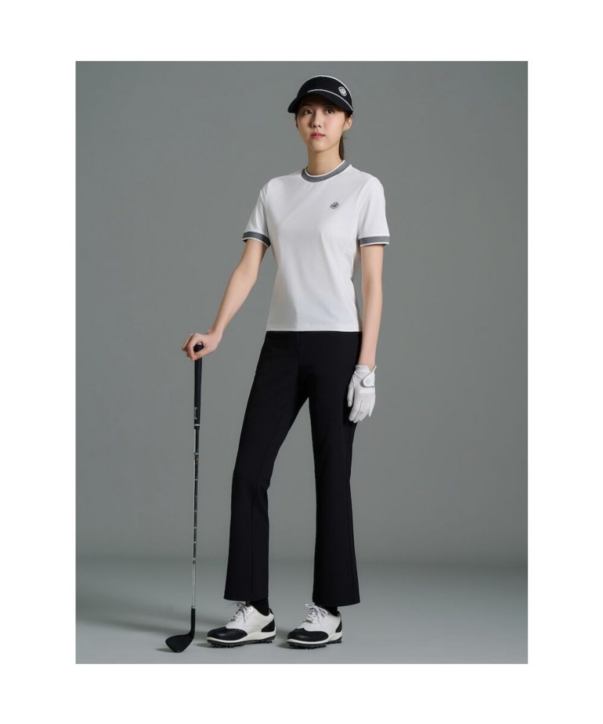 빈폴골프(BEANPOLE GOLF) [B_under] 여성 스윙라인 부츠컷 팬츠  블랙