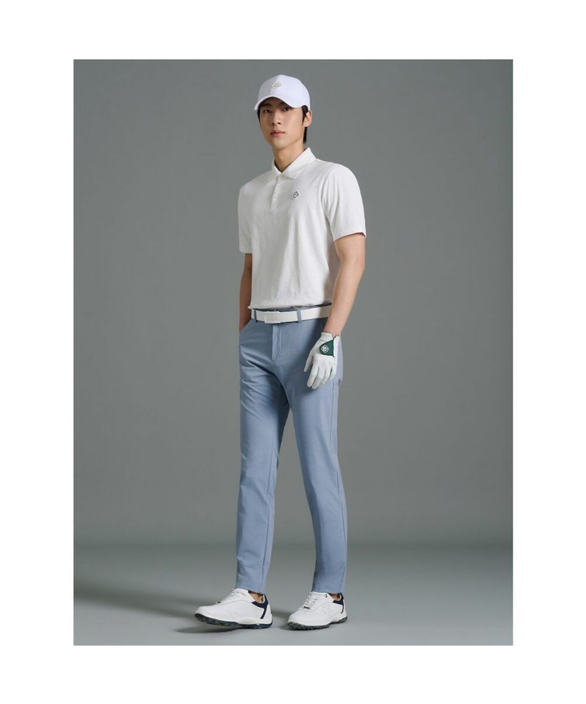 빈폴골프(BEANPOLE GOLF) 남성 경량 면터치 슬림 팬츠  스카이 블루