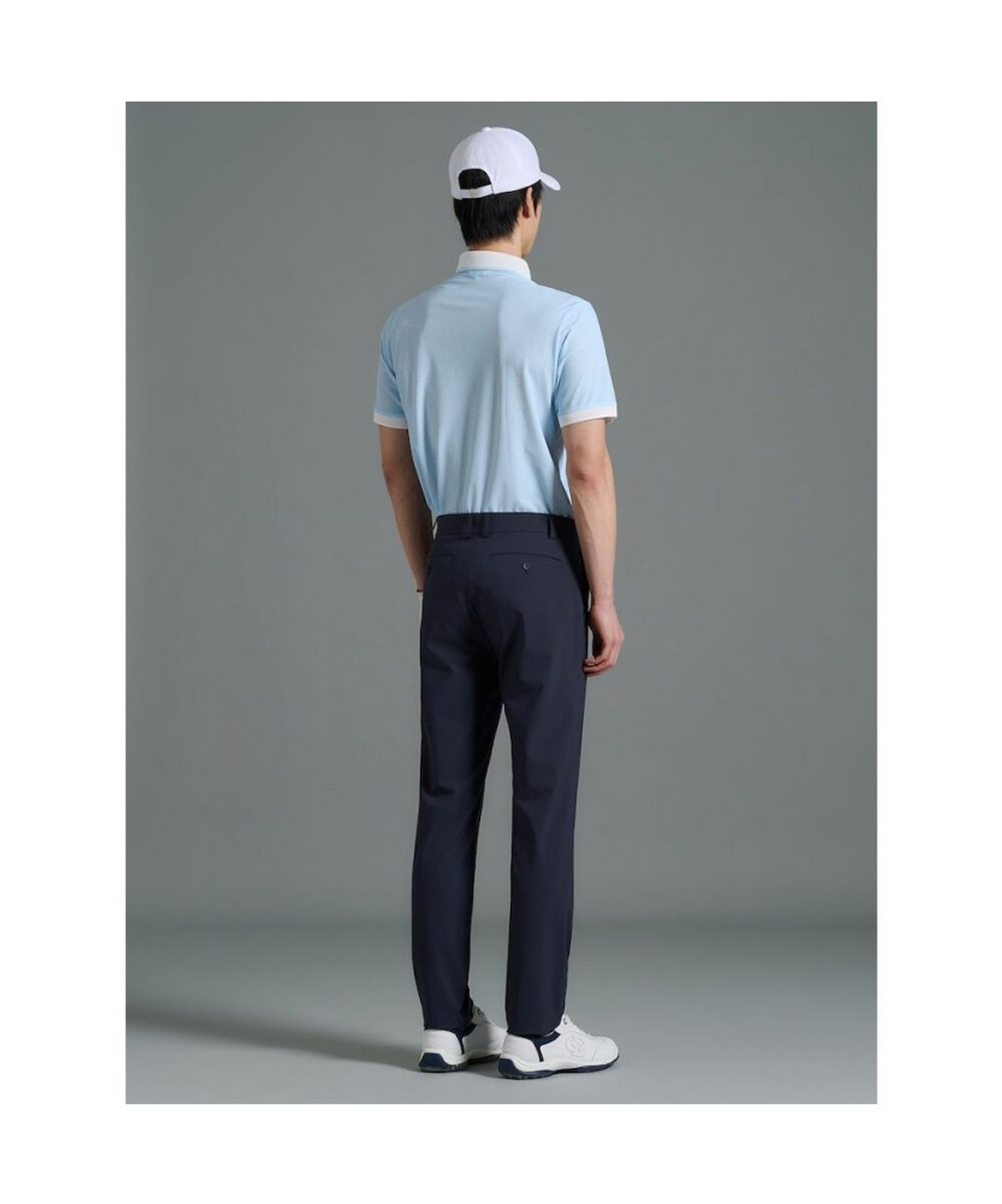 빈폴골프(BEANPOLE GOLF) 남성 경량 면터치 슬림 팬츠  네이비