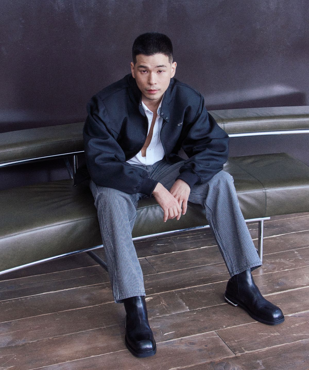 51퍼센트(51PERCENT) Harrington jacket - black