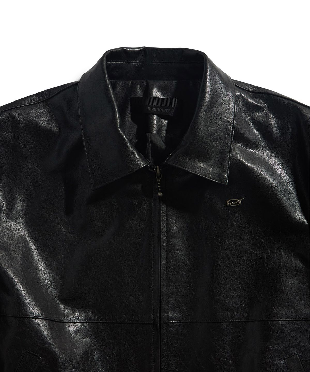 51퍼센트(51PERCENT) Leather jumper - black