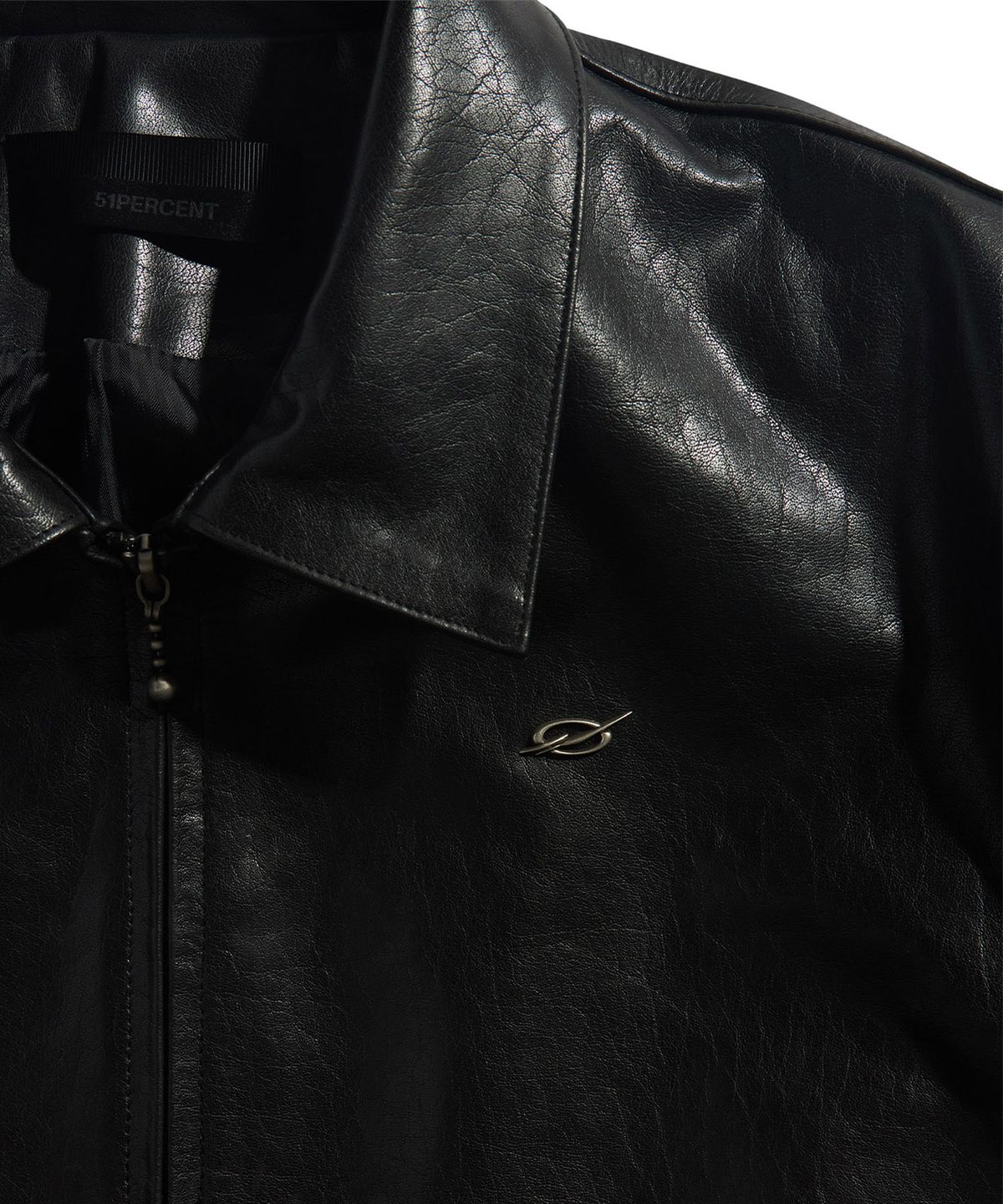 51퍼센트(51PERCENT) Leather jumper - black