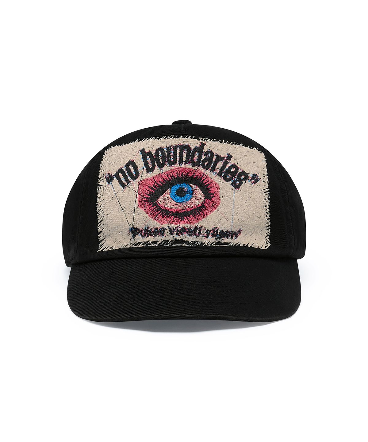 커넥트엑스(CONECTX) CONECTX x viesti Embroidery Effect Screen Print Cap_Black