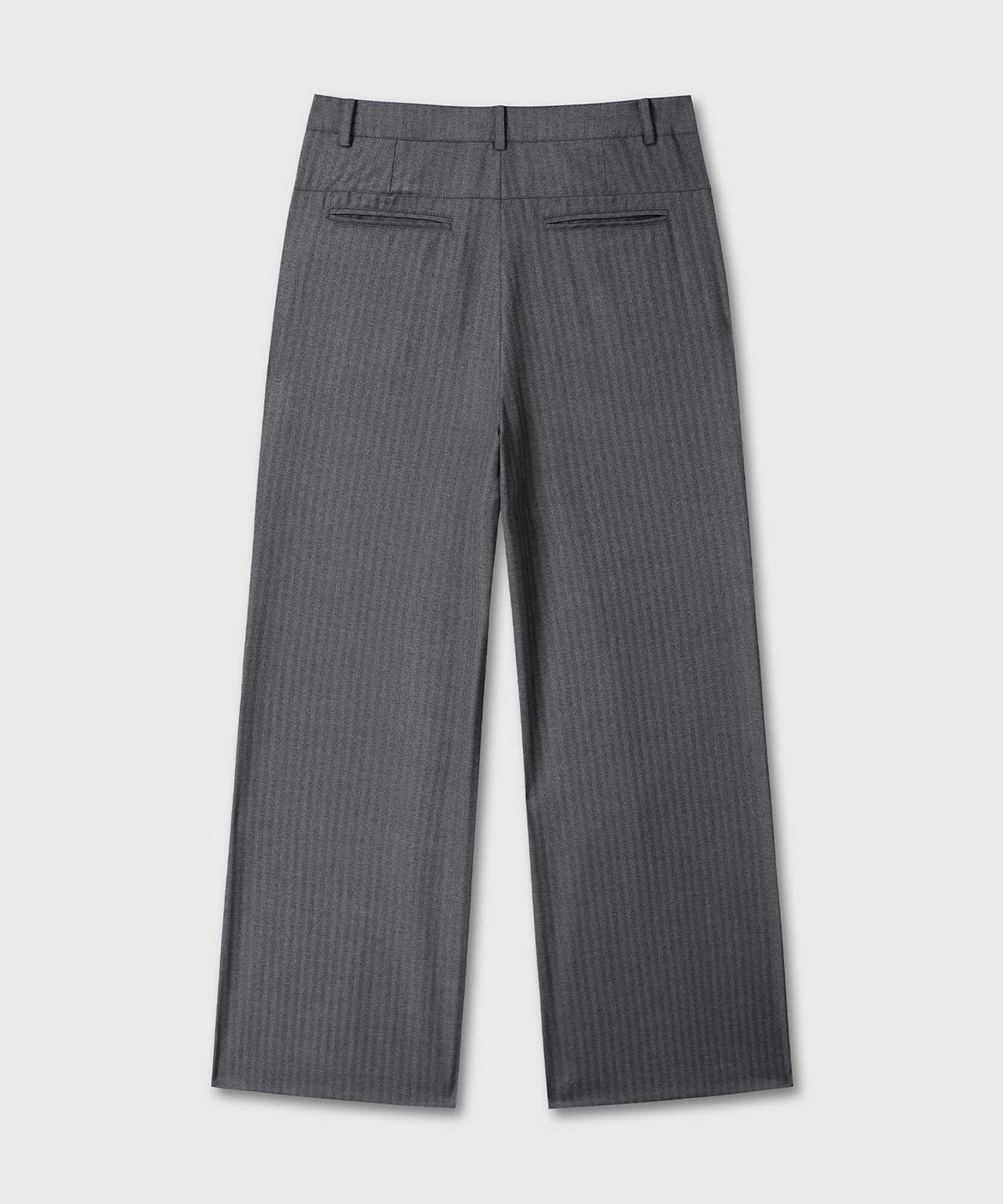 베른(VERN) WOOL SILK TROUSERS (GRAY)