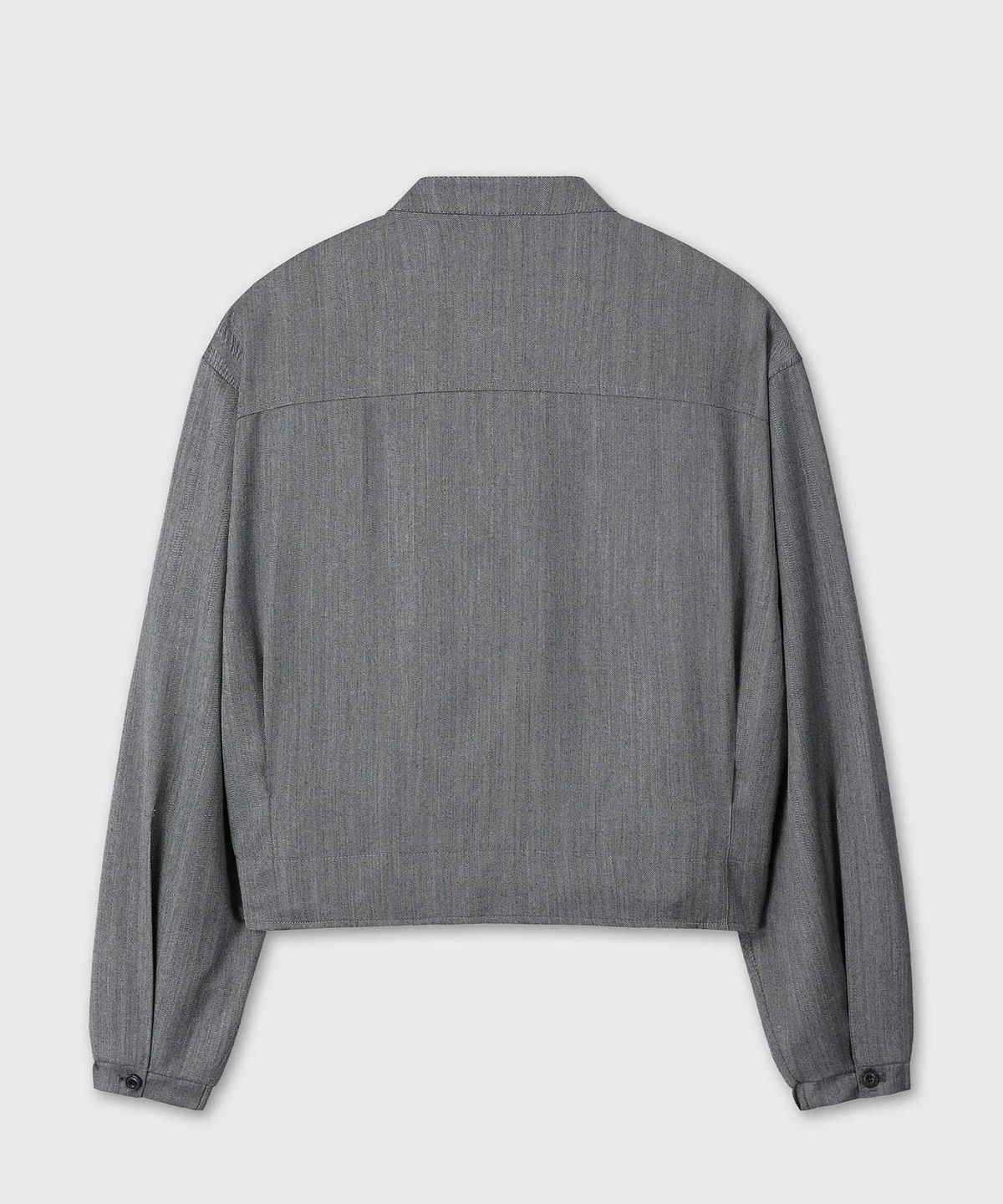 베른(VERN) STRUCTURED HERRINGBONE DRIVER JACKET (GRAY)