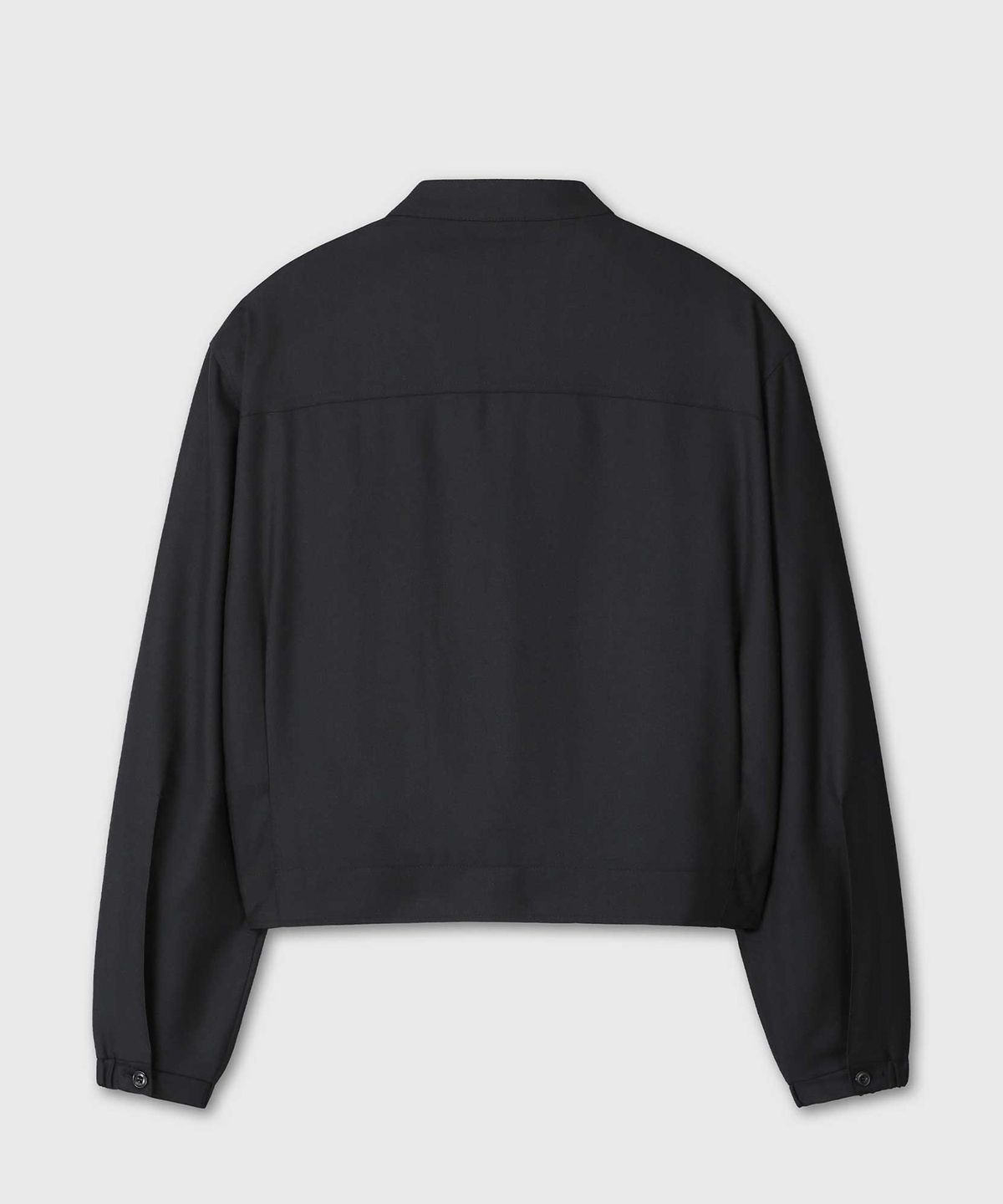베른(VERN) STRUCTURED HERRINGBONE DRIVER JACKET (BLACK)
