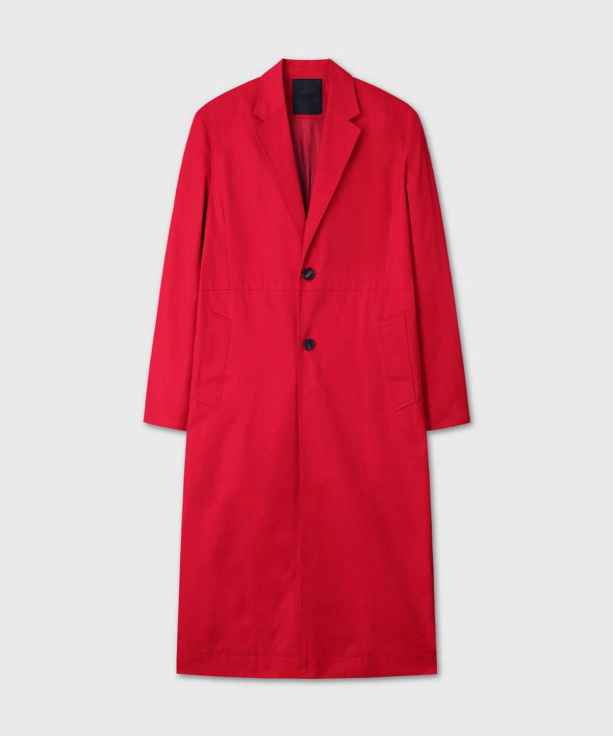 베른(VERN) DEEP VENT SINGLE COTTON OVERCOAT (RED)