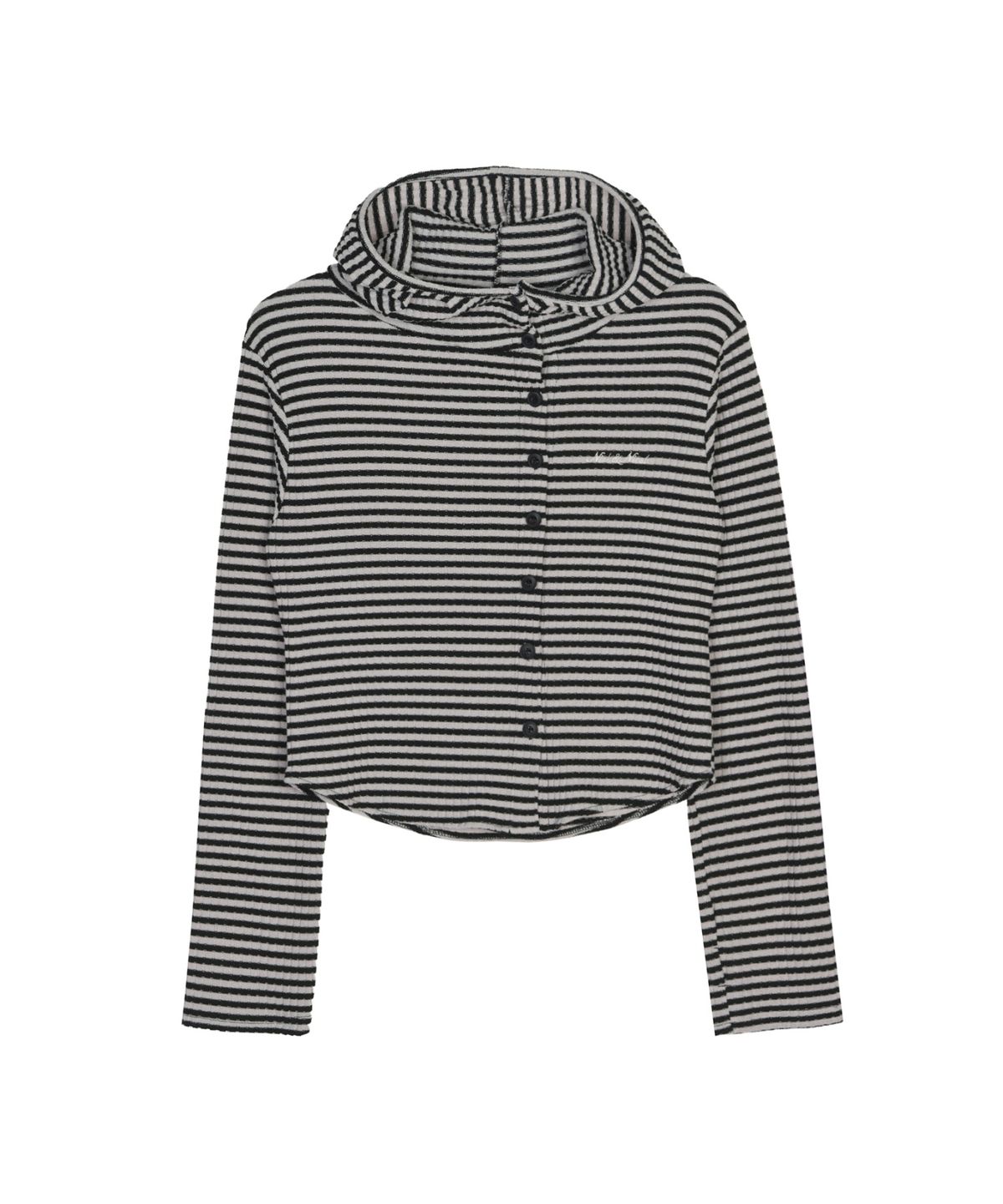 닉앤니콜(NICK&NICOLE) STRIPE HOOD TOP_BEIGE