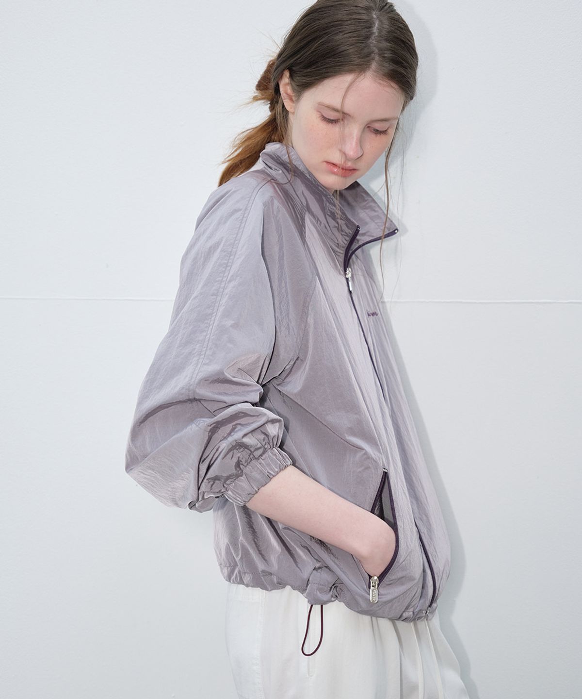 프리버07(FRIVER07) Sporty zip up nylon jumper [FRSP06JP01]_Purple