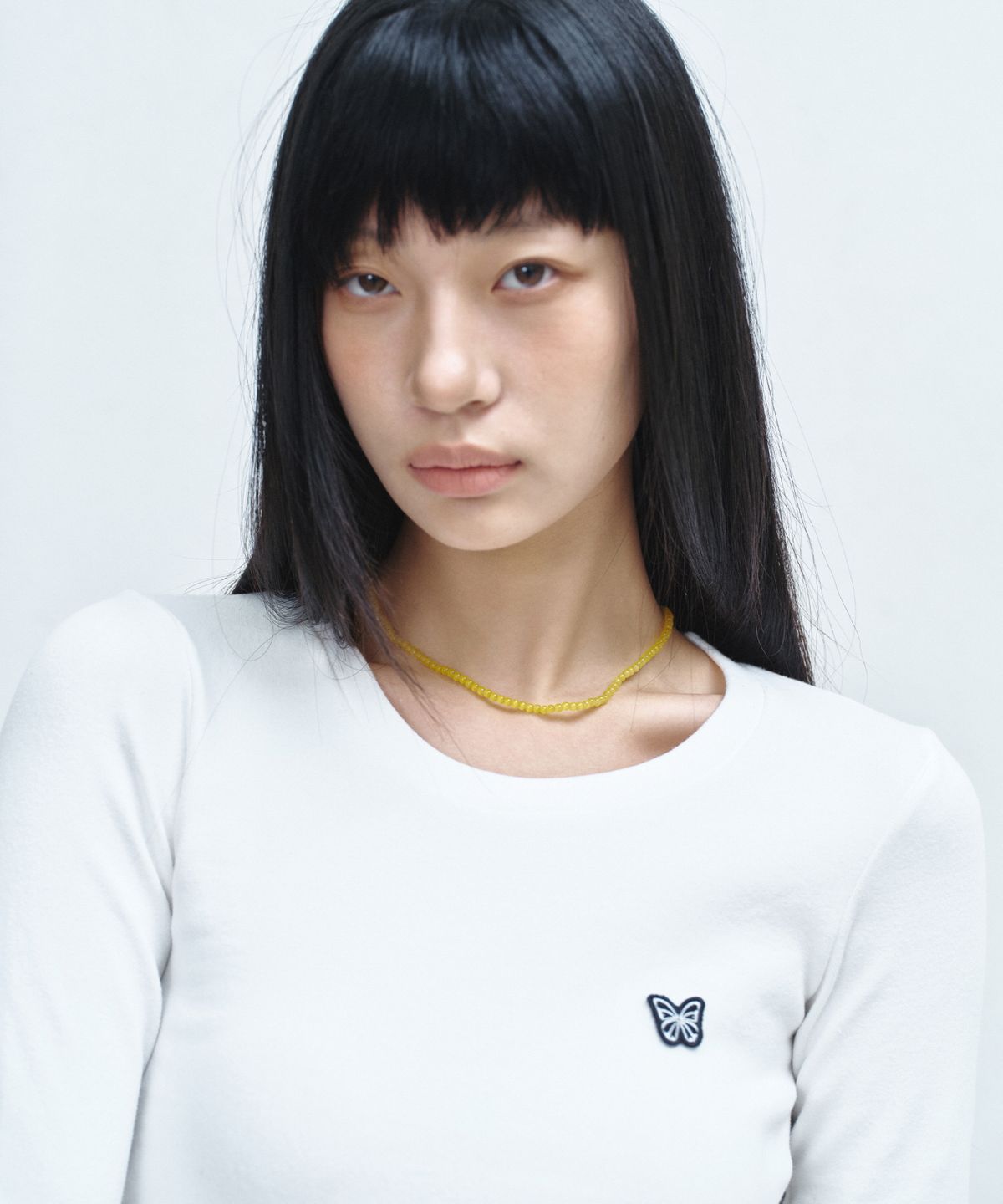 닉앤니콜(NICK&NICOLE) BUTTERFLY LONG SLEEVE TOP_IVORY