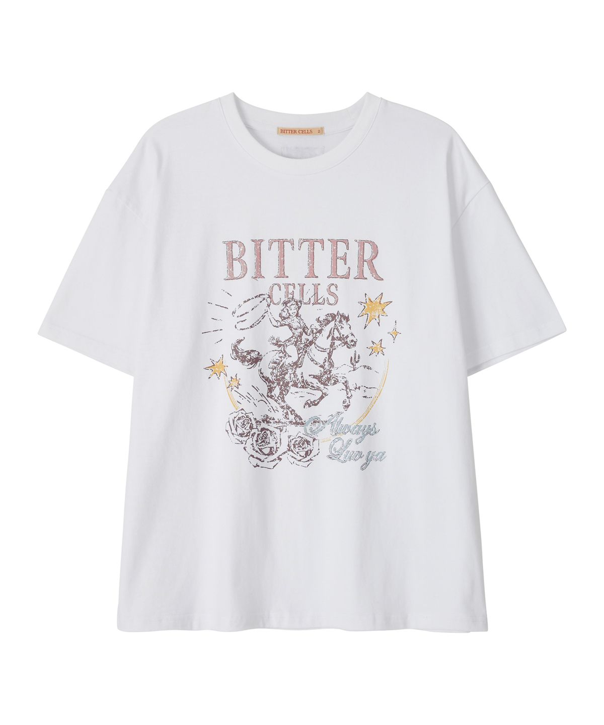 비터셀즈(BITTERCELLS) 팀버 로즈 티-화이트