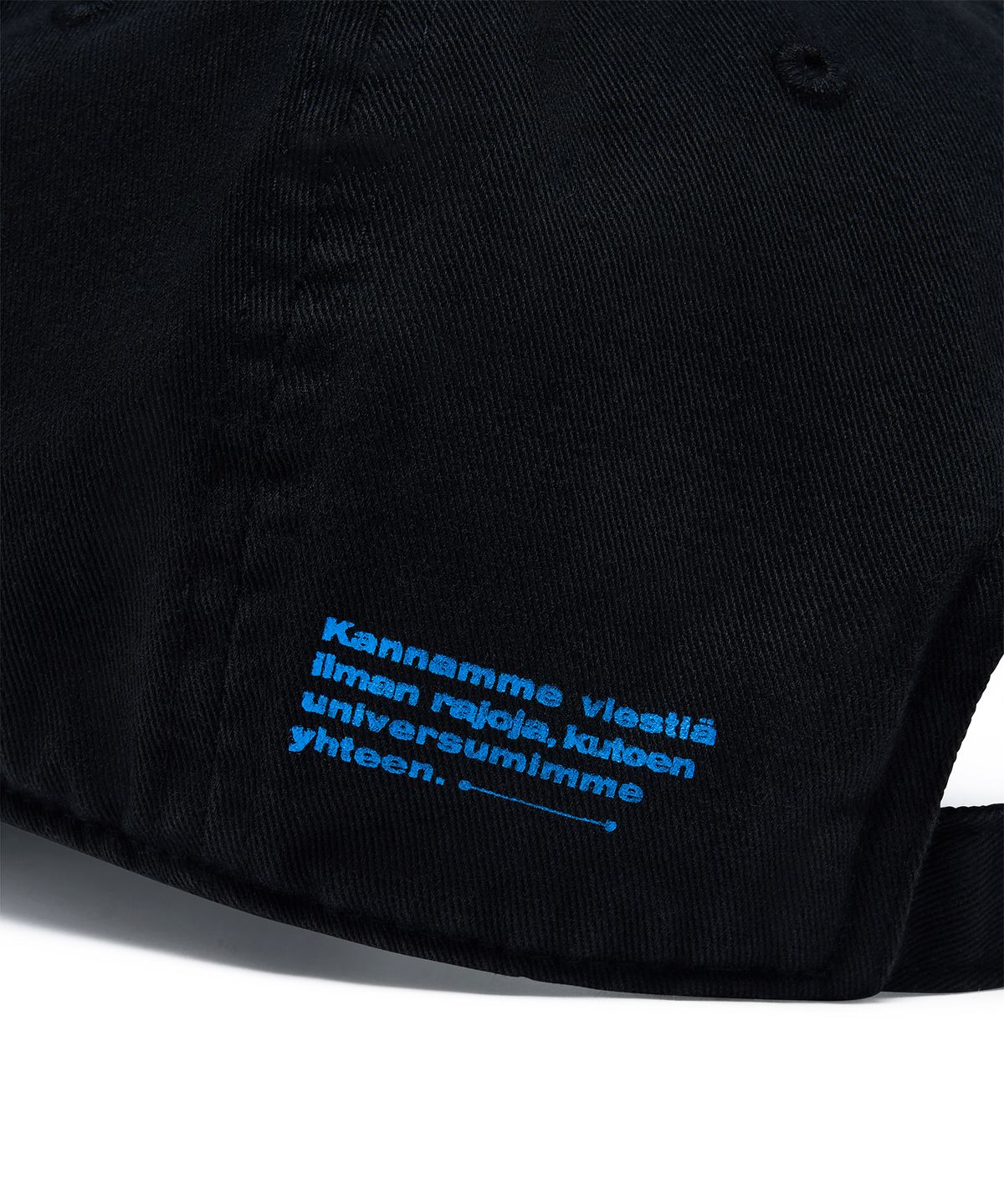 커넥트엑스(CONECTX) CONECTX x viesti Embroidery Effect Screen Print Cap_Black