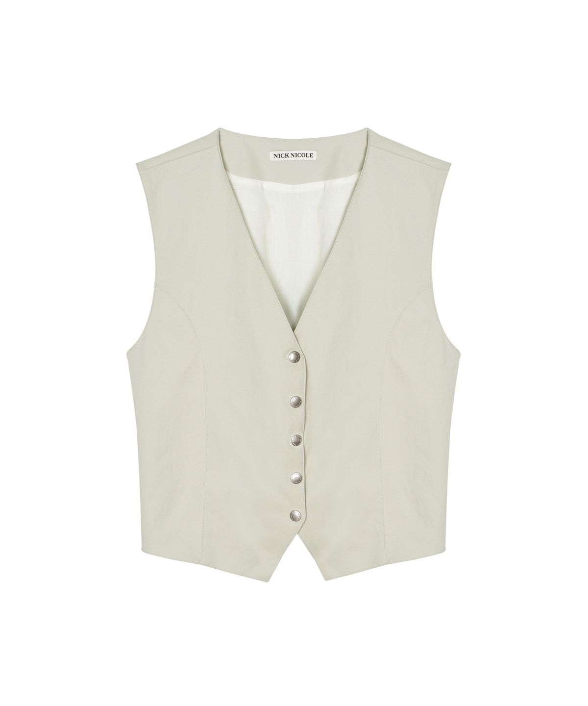 닉앤니콜(NICK&NICOLE) WESTERN BUTTON VEST_BEIGE