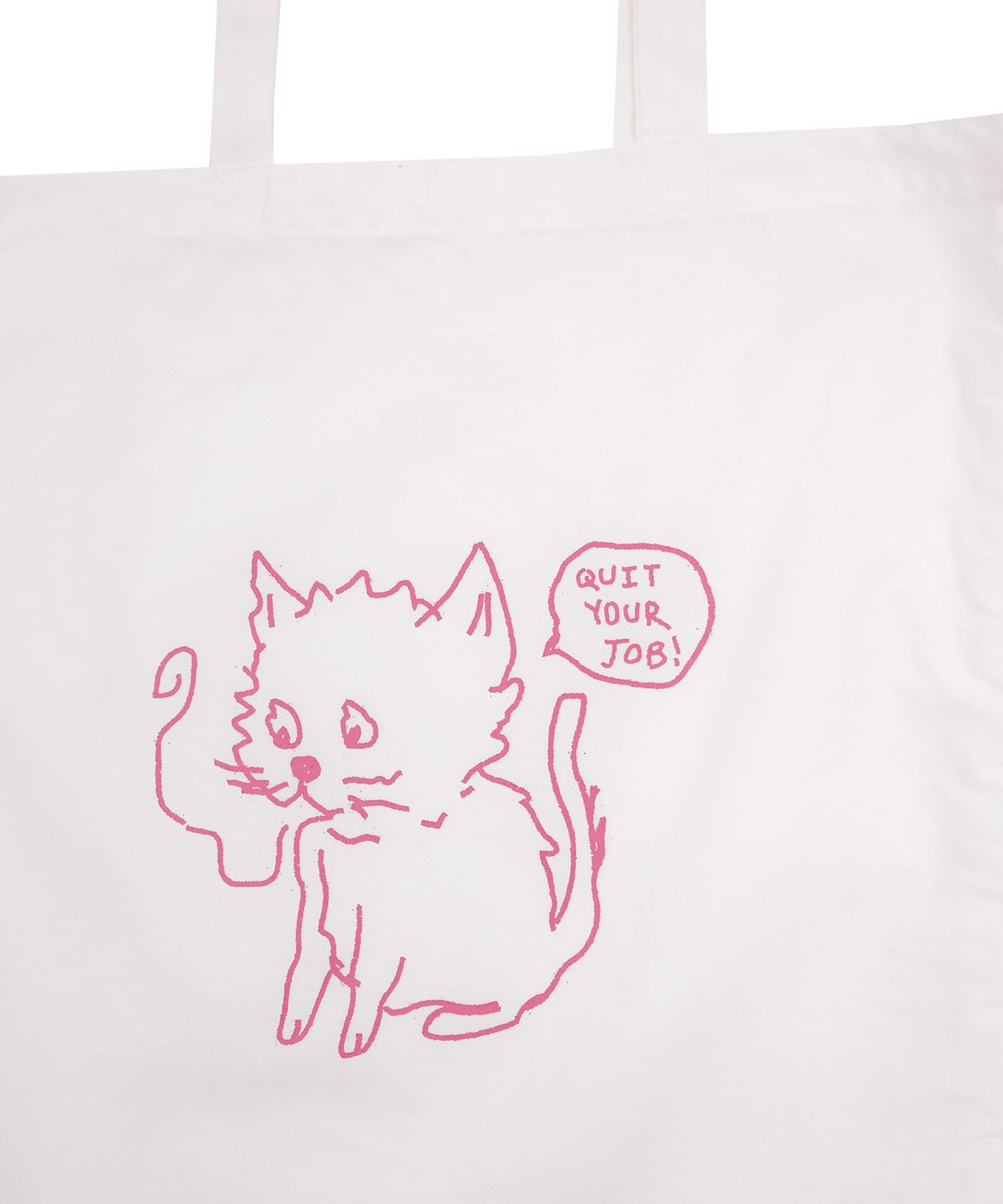 1011갤러리(1011 GALLERY) Gallery Cat Eco Bag - White