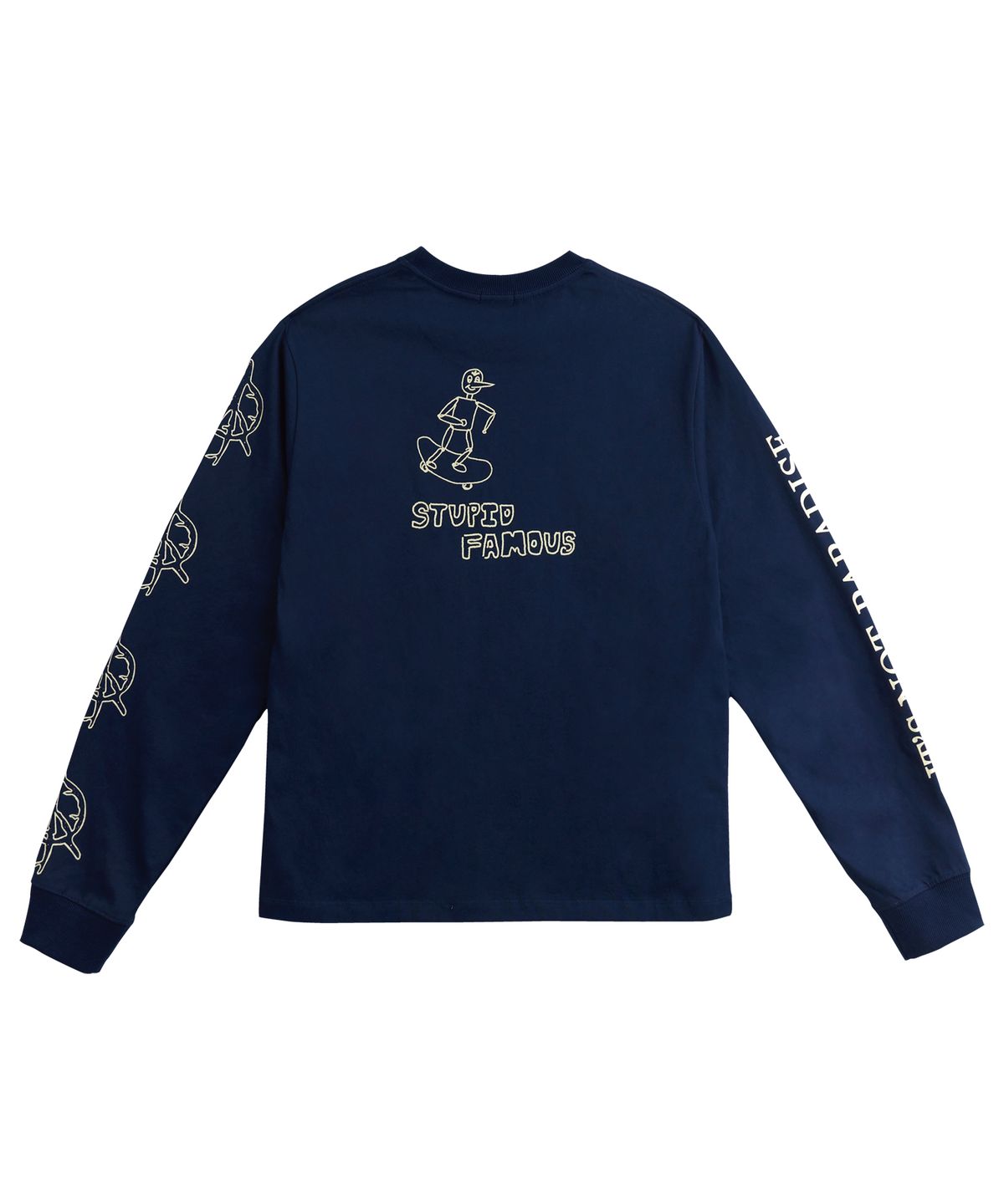 1011갤러리(1011 GALLERY) It’s Not Paradise Long Sleeve T-Shirts  - Navy