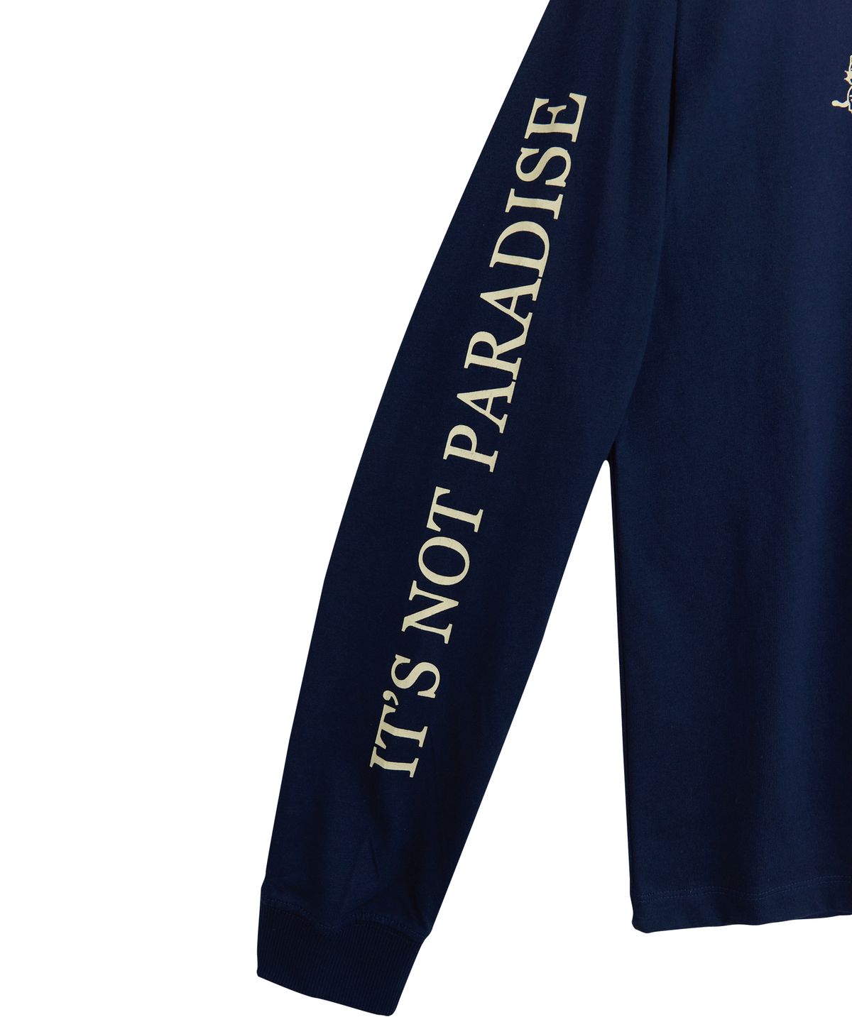 1011갤러리(1011 GALLERY) It’s Not Paradise Long Sleeve T-Shirts  - Navy