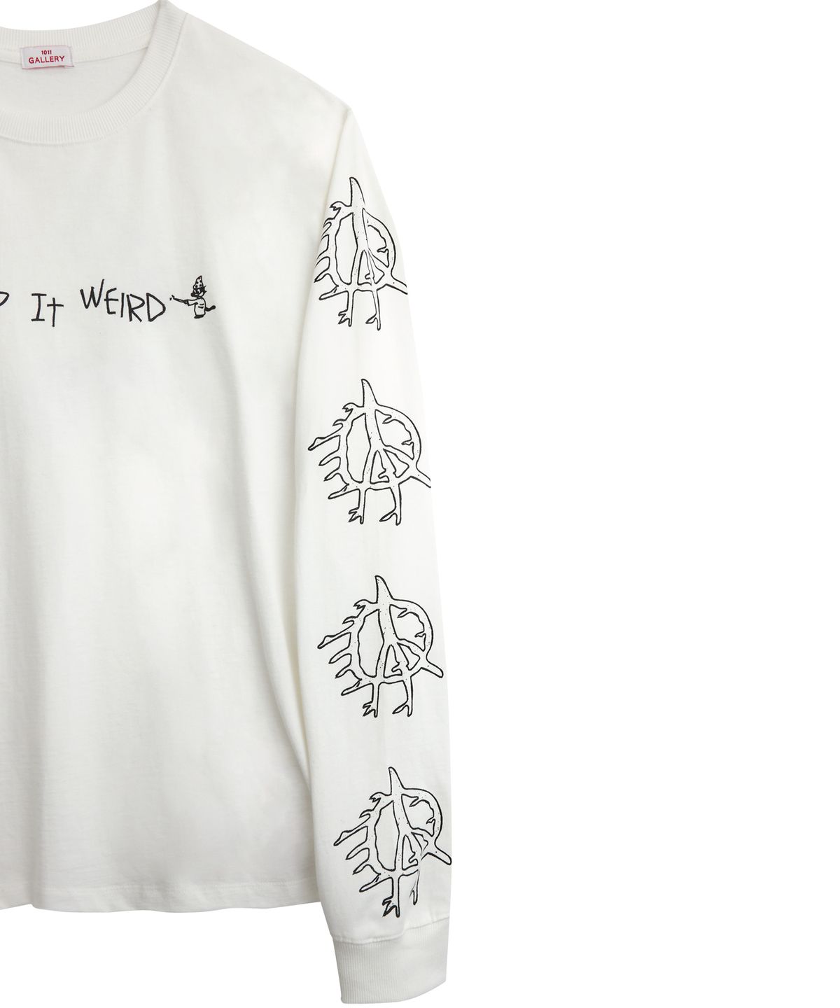 1011갤러리(1011 GALLERY) It’s Not Paradise Long Sleeve T-Shirts  - White