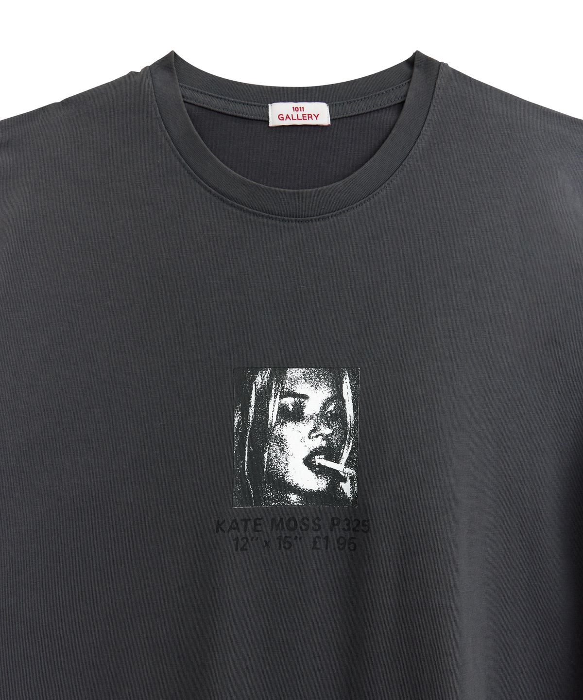 1011갤러리(1011 GALLERY) Kate Moss Portrait Long Sleeve T-Shirts - Charcoal