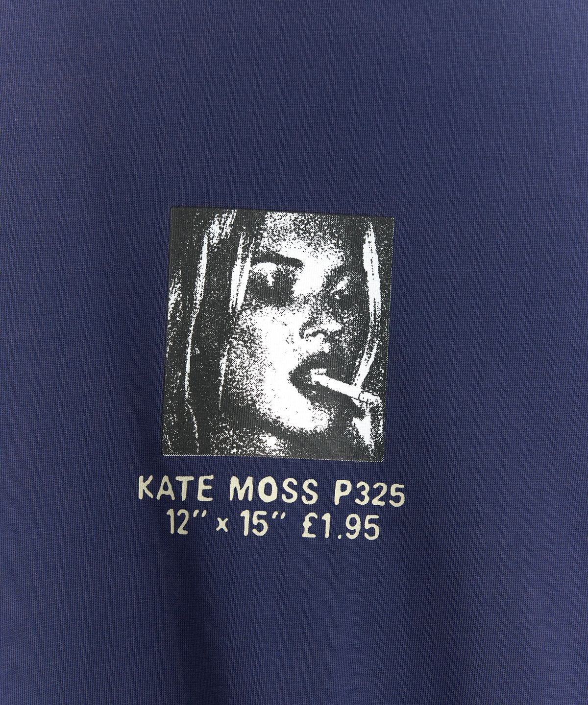 1011갤러리(1011 GALLERY) Kate Moss Portrait Long Sleeve T-Shirts - Navy