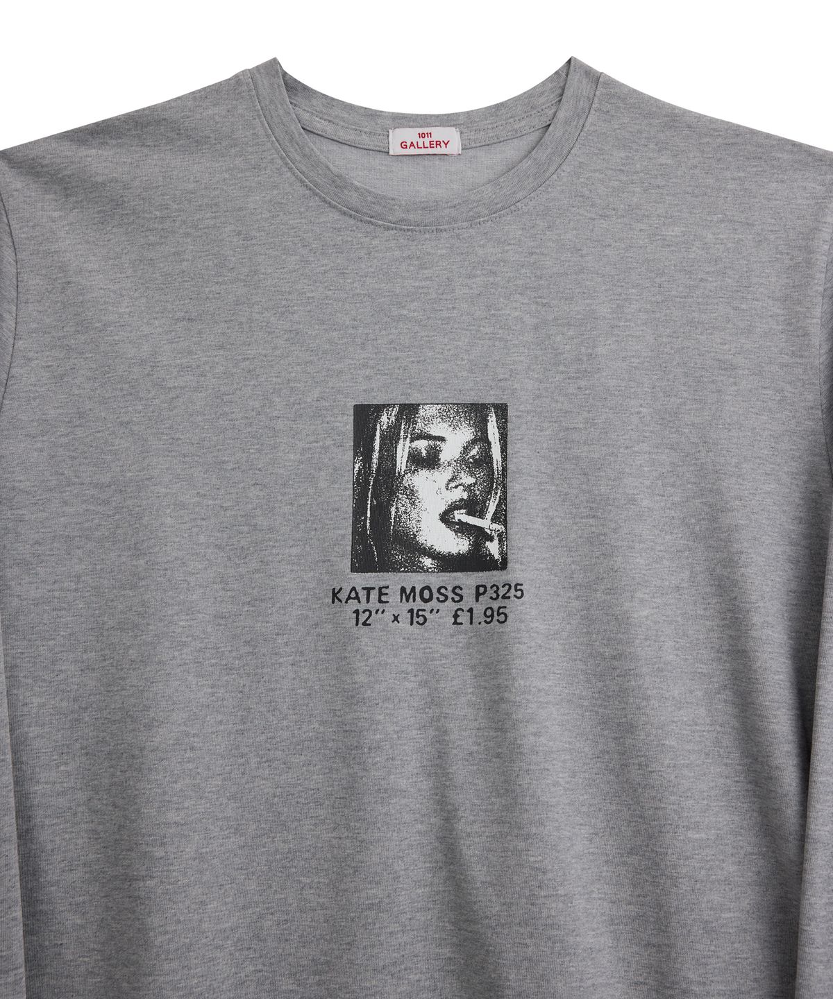 1011갤러리(1011 GALLERY) Kate Moss Portrait Long Sleeve T-Shirts - Gray