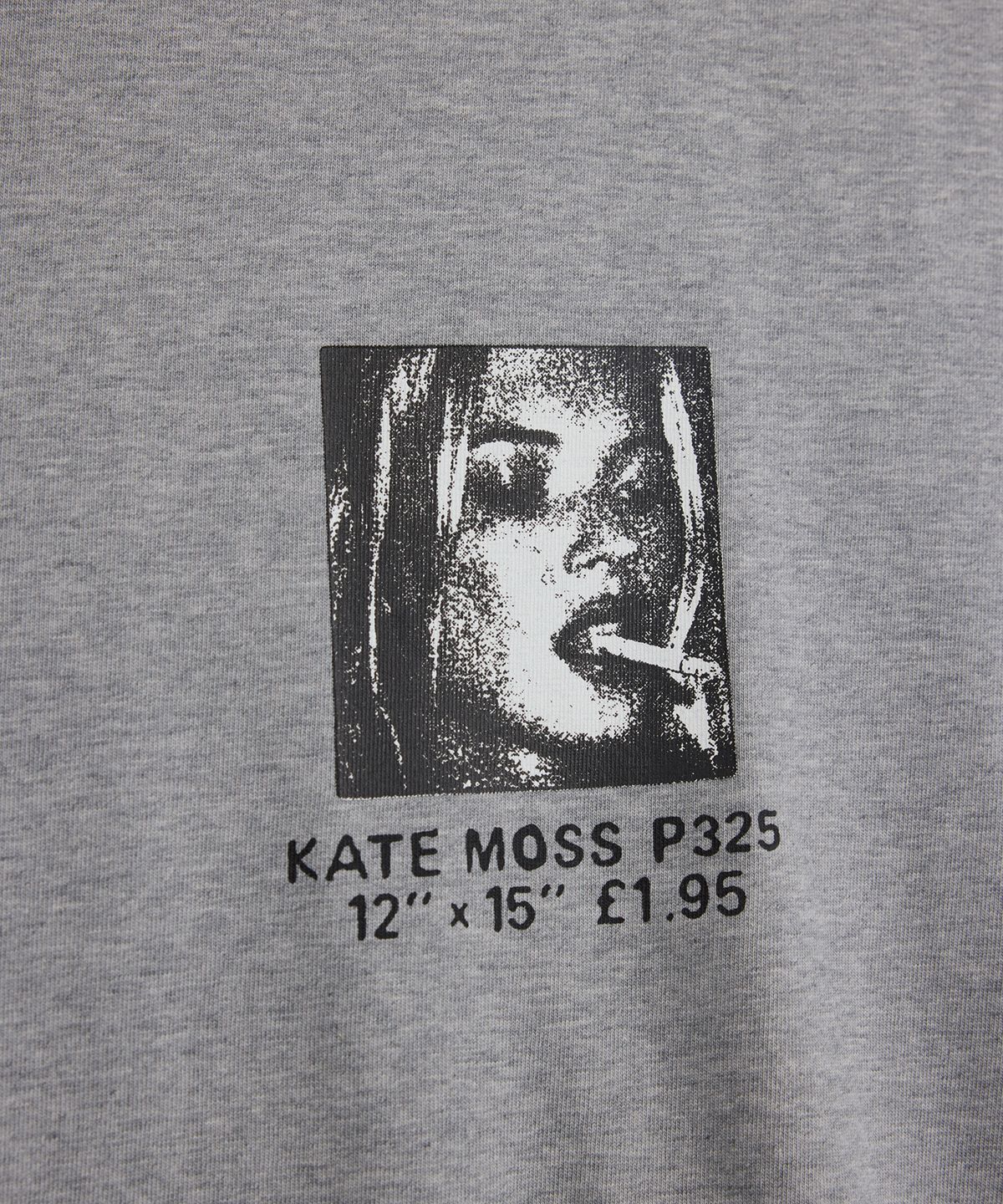 1011갤러리(1011 GALLERY) Kate Moss Portrait Long Sleeve T-Shirts - Gray
